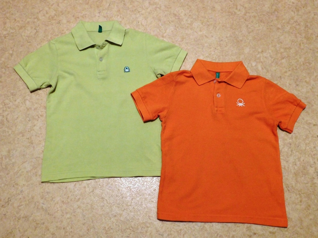 BENETTON DWIE BLUZKI 6 - 7 LAT / POLO