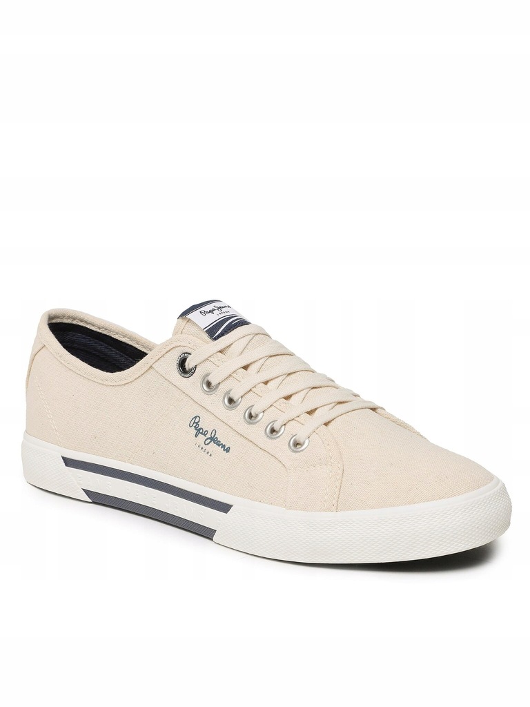 Pepe Jeans Tenisówki Brandy Men Basic PMS30913 Ecru 814