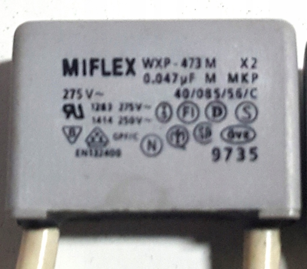 Kondensator rozruchowy MIFLEX WXP-473M - 0.047 uF