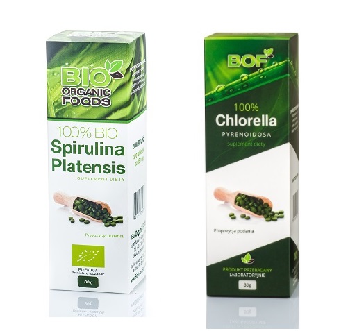 Spirulina + Chlorella BIO ORGANIC FOODS na 2-MCE