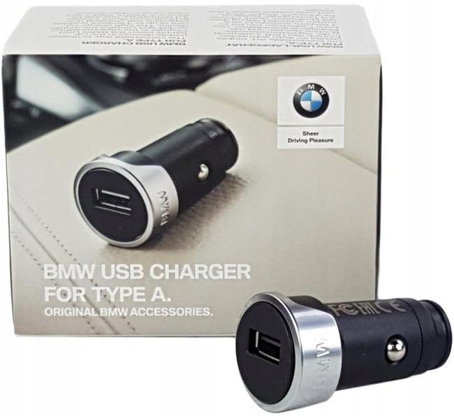 OE BMW POJEDYNCZA ŁADOWARKA USB Z DIODĄ ORYGINAŁ