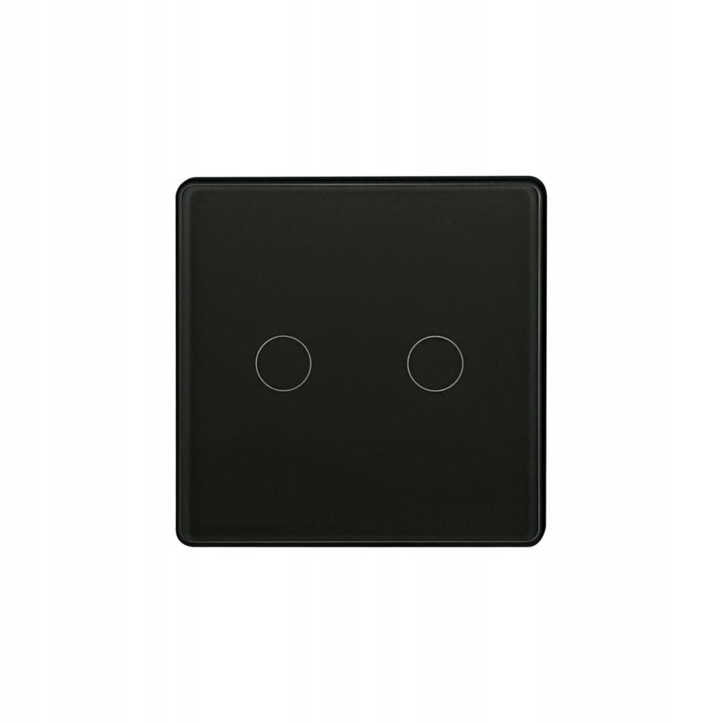 Włącznik podwójny WiFi TUYA Smart Home czarny POLU
