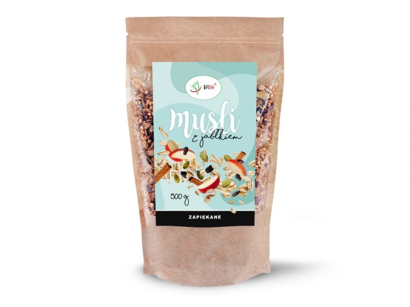 Musli z jabłkiem 500g VIVIO