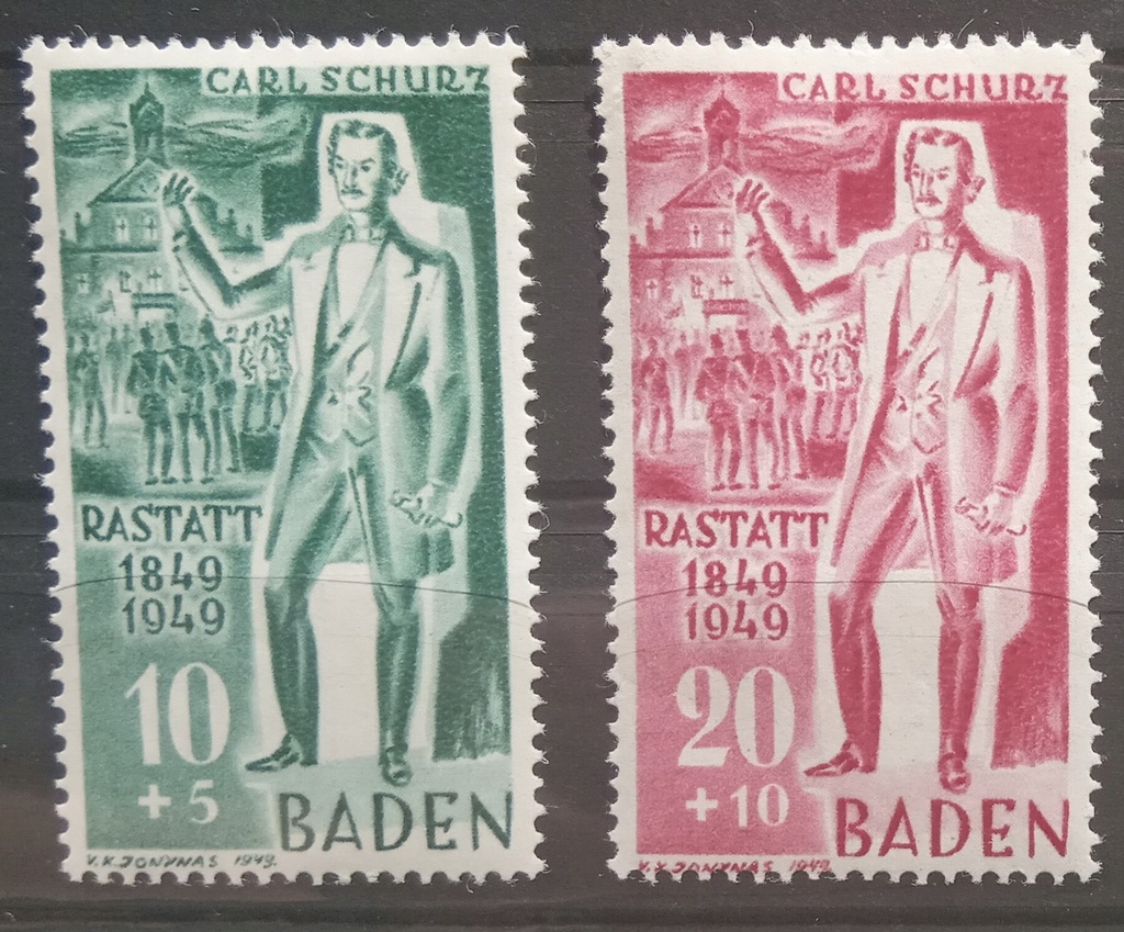 Niemcy Badenia/Baden Mi 50-51 MH*