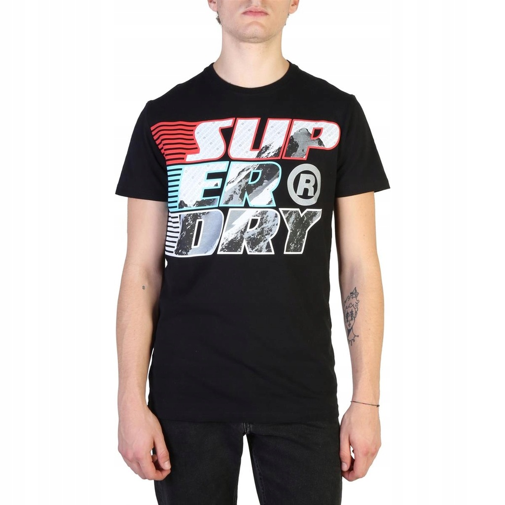 Superdry męski T-shirt czarny XXXL