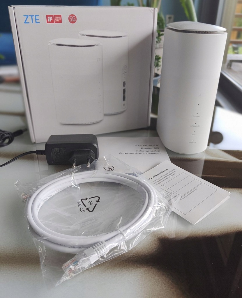 Router ZTE MC801A 5G biały - 12564040262 - oficjalne archiwum Allegro