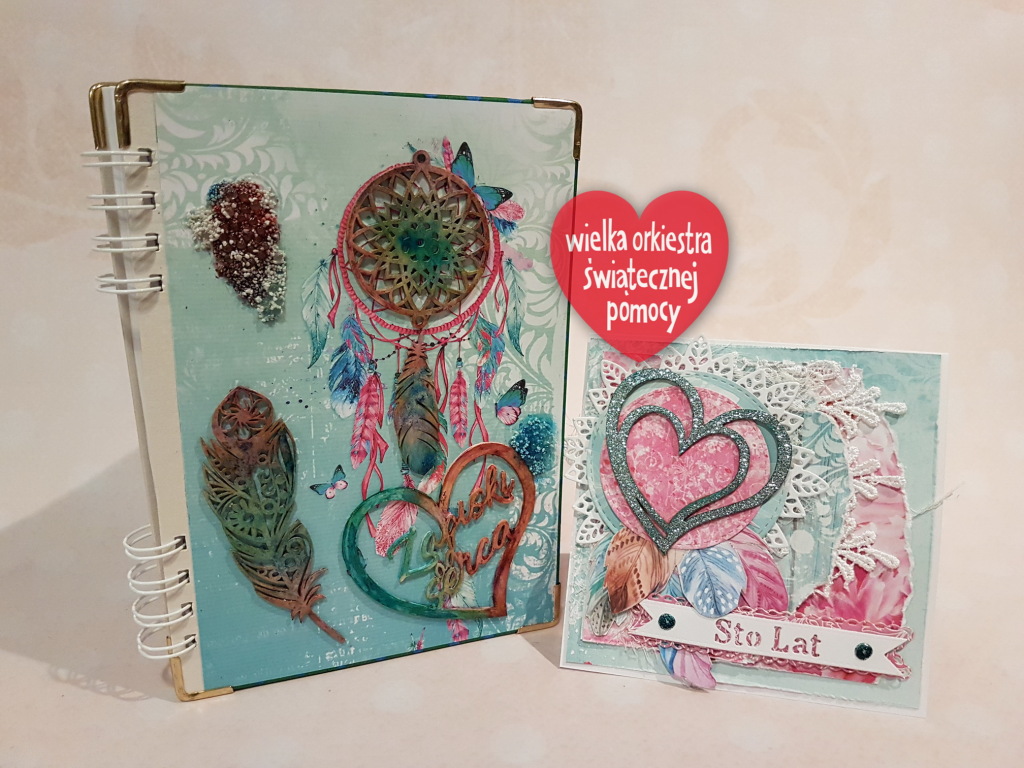 Scrapu-Scrap-Notes z kartką od Agnieszki i Henryki