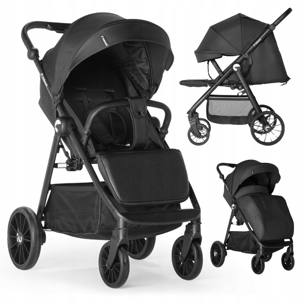 WÓZEK SPACEROWY SZYBKIE SKŁADANIE KIDNORT SJOLEJON nr E536