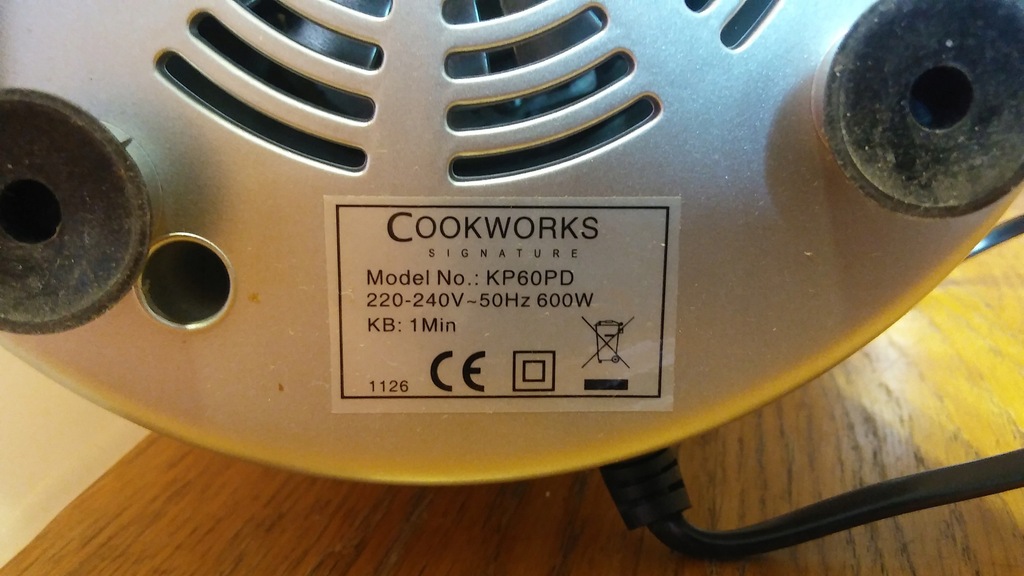 Sokowirówka elektryczna Cookworks KP60PD 7829567560 Sokowirówka elektryczna Cookworks KP60PD 7829567560