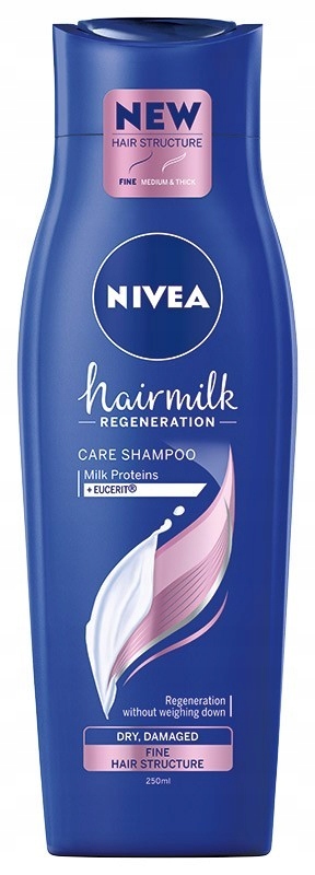 NIVEA Hair Milk Szampon mleczny do włosów cienkich