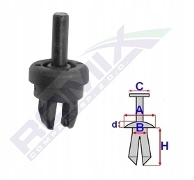 Купить ПОЛЬСКИЕ КРЕПЛЕНИЯ RENAULT ROMIX C60702 5 шт.: отзывы, фото, характеристики в интерне-магазине Aredi.ru