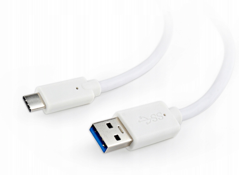 Gembird Kabel USB-C - USB 3.0 USB 3.1 Gen 1 3A 36W 5Gbs biały 1.8m