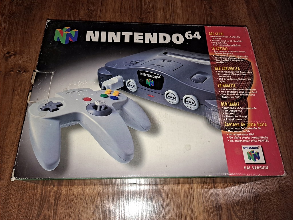 Konsola Nintendo 64 - Kompletna - Kolekcjonerska