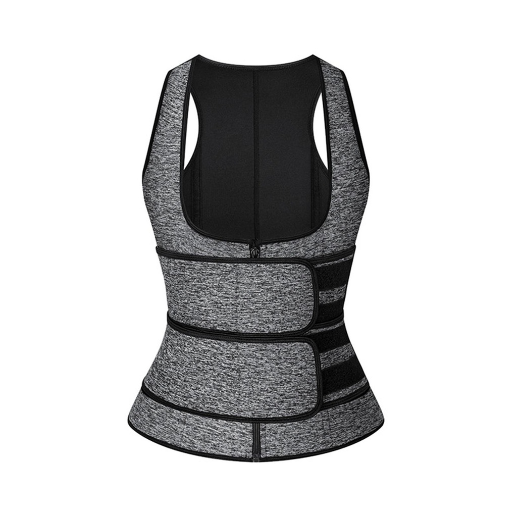 Sweat Waist Trainer for Women Sauna Suit Adjustable Belt Body Gray XL