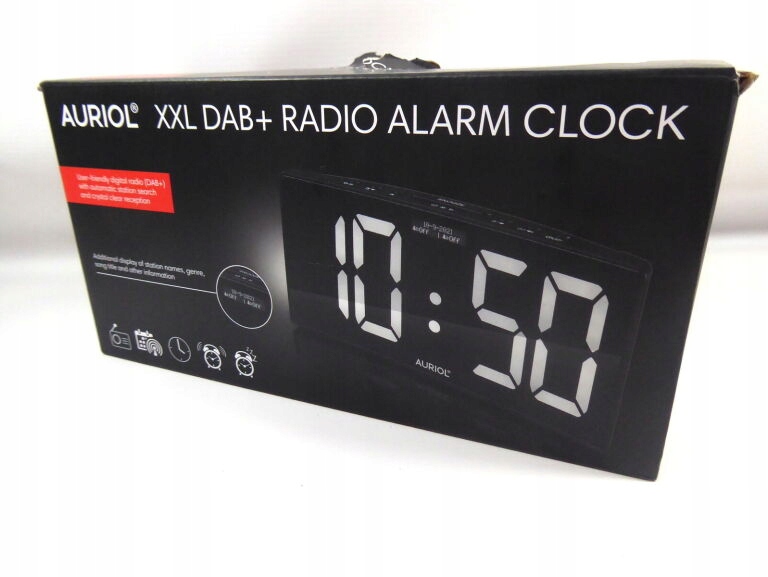 RADIO/BUDZIK AURIOL XXL DAB+ RADIO ALARM CLOCK