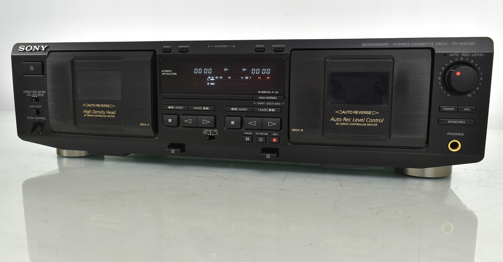 【動作確認済】SONY ステレオカセットデッキ TC-WE435 動作確認済】SONY ステレオカセットデッキ TC-WE435 動作確認済