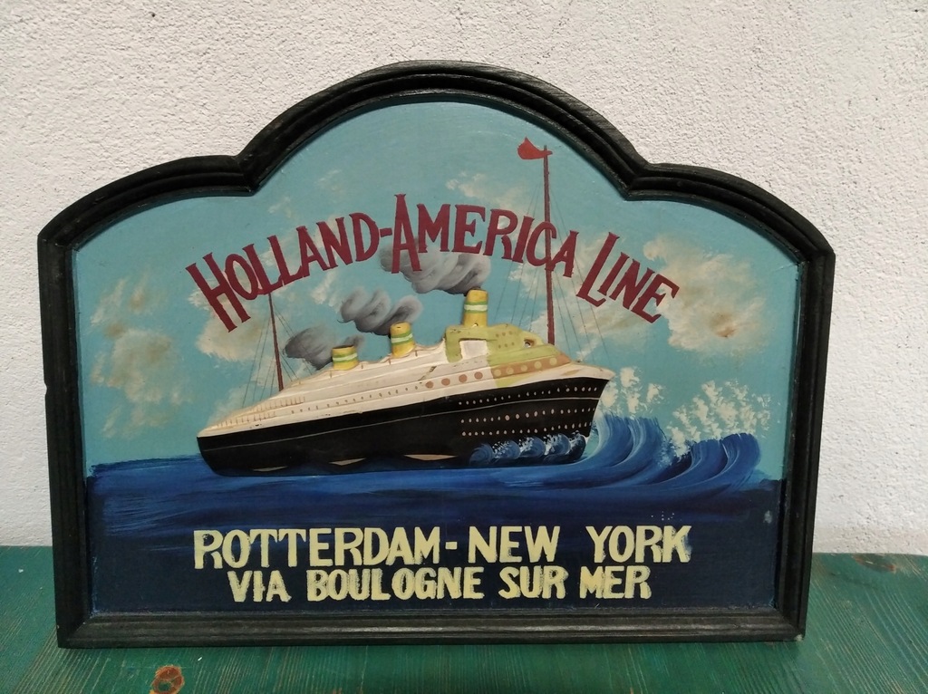 Holland America line obrazek drewno statek prom
