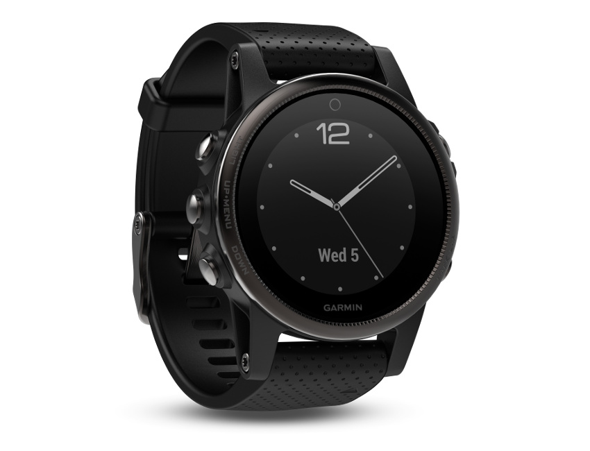 Garmin fenix 5s Sapphire - pasek czarny + żółty