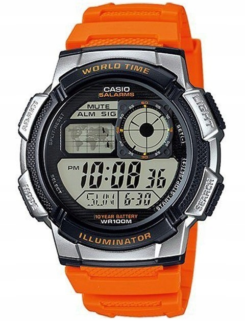 Męski Zegarek CASIO AE-1000-4B bezpieczne PŁYWANIE