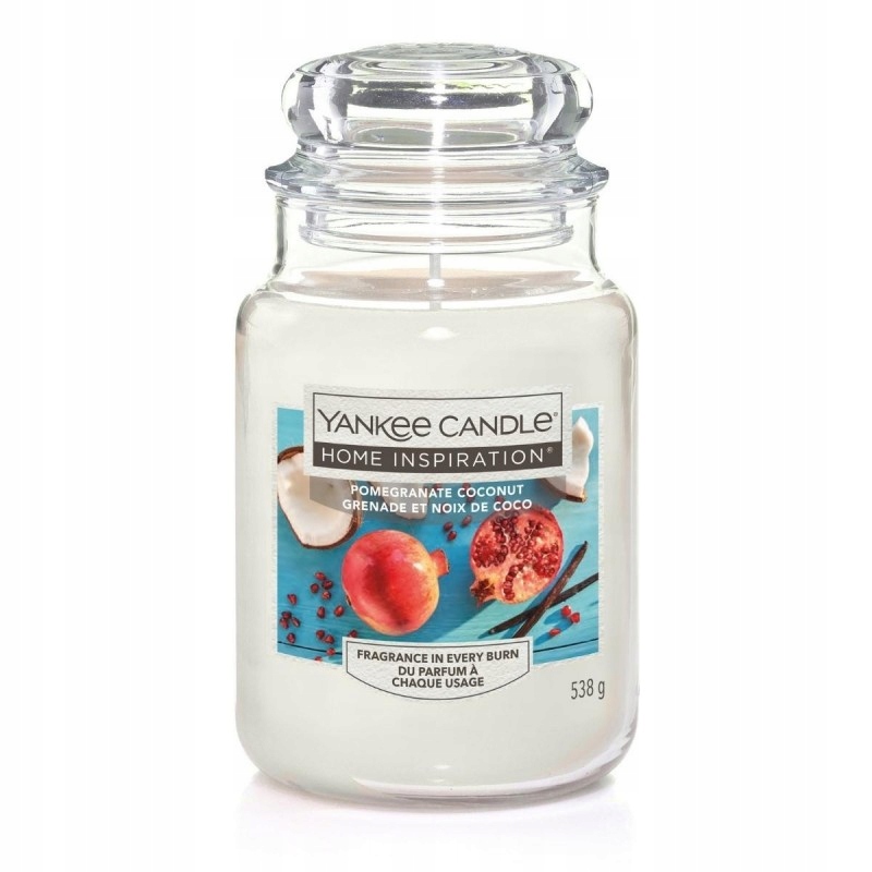 Świeca Świeczka Sojowa Zapachowa Yankee Candle Pomegranate Coconut 538 ml