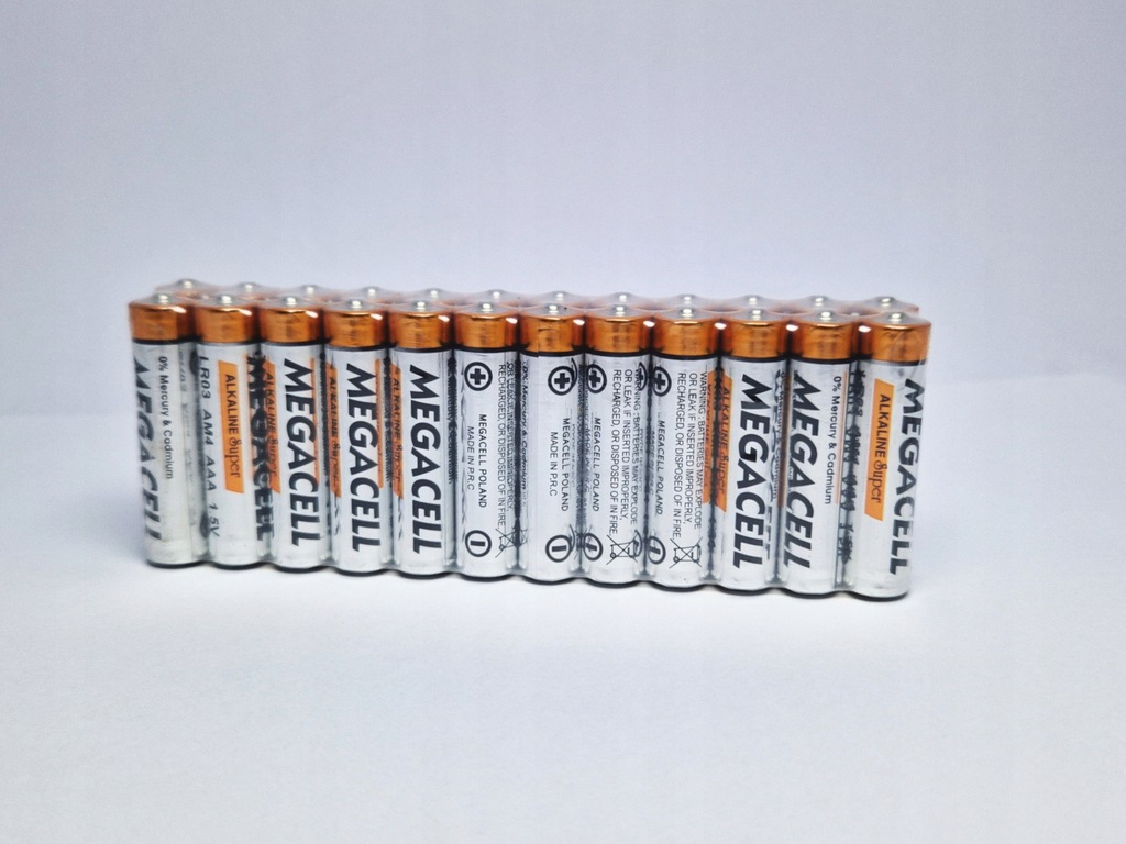 Bateria alkaliczna Megacell AAA (R3) 24 szt.