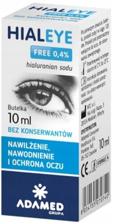 Hialeye Free 0,4%, krople do oczu z apteki, 10 ml