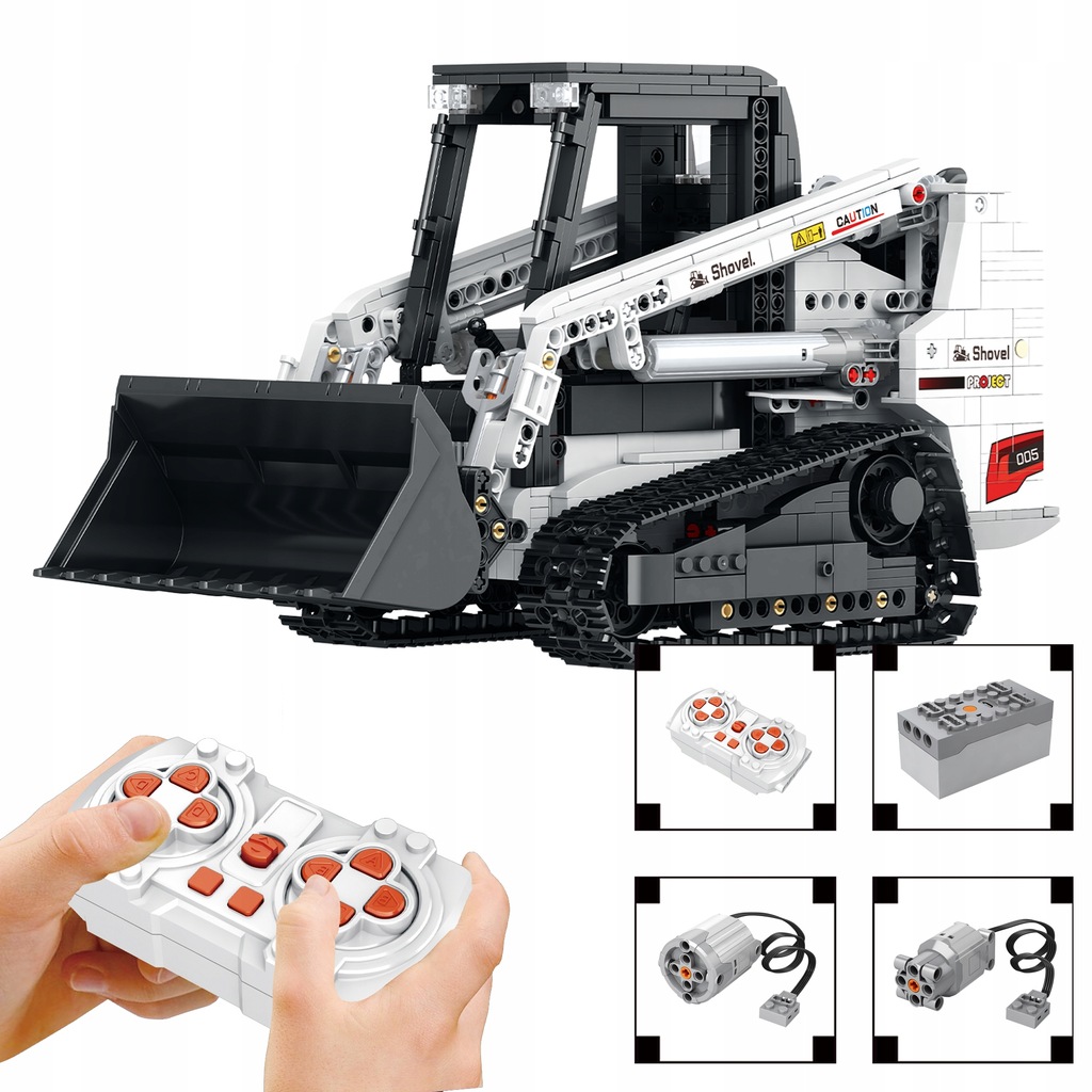 KLOCKI REOBRIX KOPARKA BUDOWLANA ŁADOWARKA BOBCAT LOADER DYNAMIC 1366 PCS