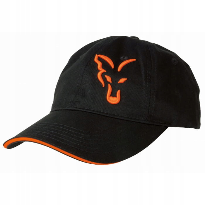 Czapka z daszkiem Baseball Cap Black & Orange