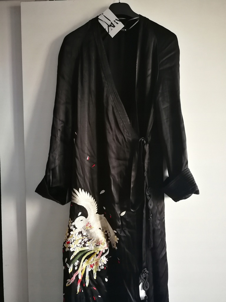 ZARA haftowane kimono Boho XS