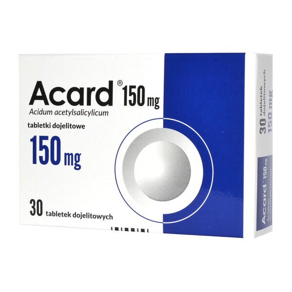 Acard 150mg 30 tabletek na serce