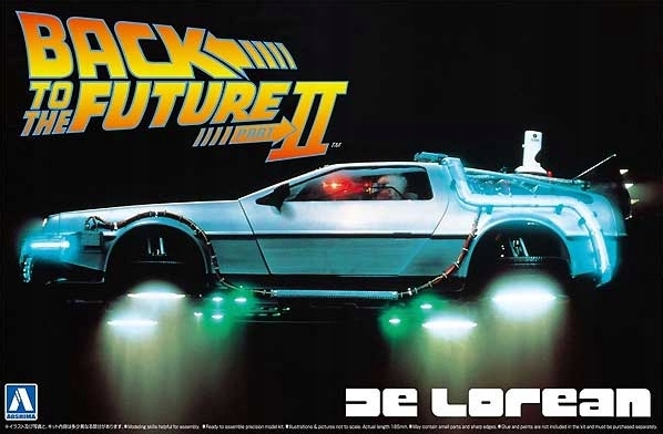 Back to the Future II DeLorean 1:24 AOSHIMA 05917
