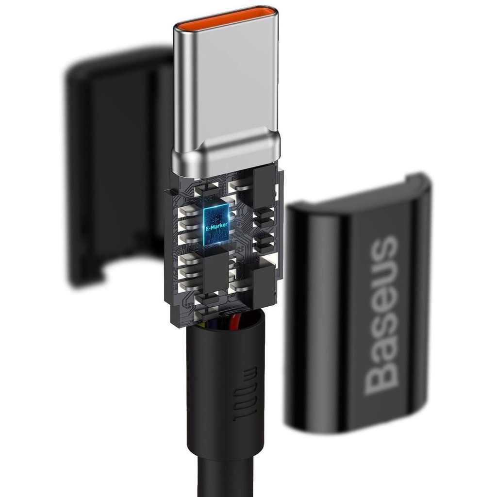 Купить Кабель Baseus USB-C/USB-C, 480 Мбит/с, 100 Вт PD QC, 2 м: отзывы, фото, характеристики в интерне-магазине Aredi.ru