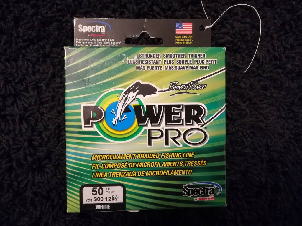 0,36 plecionka POWER PRO spectra 50lb 275m z USA