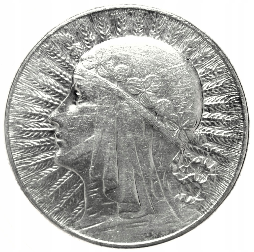 5 zł złotych 1934 Głowa kobiety Polonia SREBRO