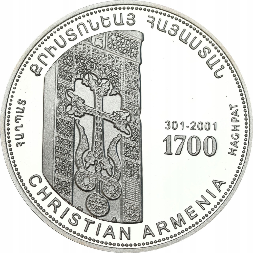 Armenia 1000 dram 1998 Chrześcijaństwo 1 Oz SREBRO