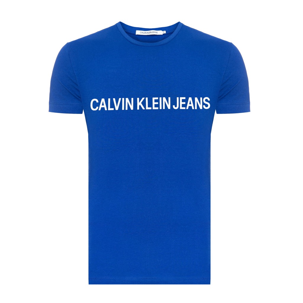 Calvin Klein T-shirt niebieski MĘSKA Koszulka XXL