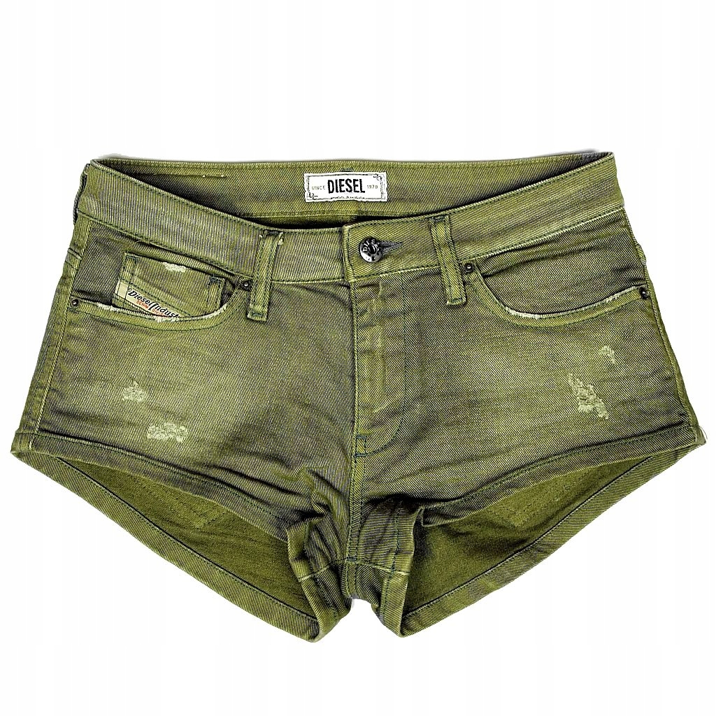 7823 DIESEL Krótkie spodenki jeans khaki _ 24