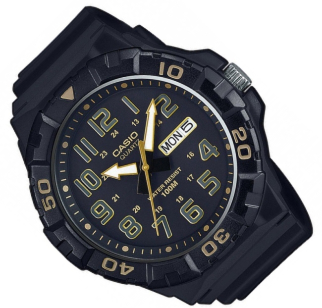 Sportowy zegarek na pasku Casio MRW-210H 1A2 WR100