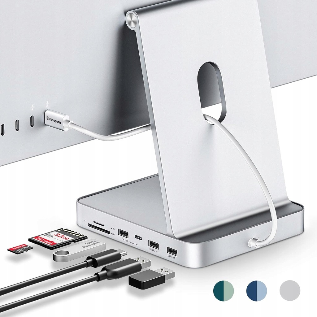 Minisopuru Hub USB C do iMaca 7 w 1 OUTLET