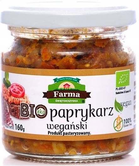 PAPRYKARZ WEGAŃSKI BIO 160 g - FARMA ŚWIĘTOKRZYSKA