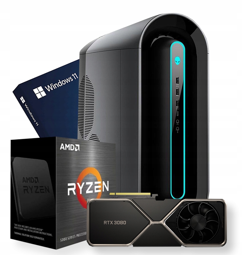 AURORA R10 RYZEN 9-5900 M.2 2TB DDR4 64 GB RTX3080