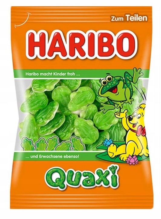 Haribo Quaxi żelki zielone żabki z pianką 175g