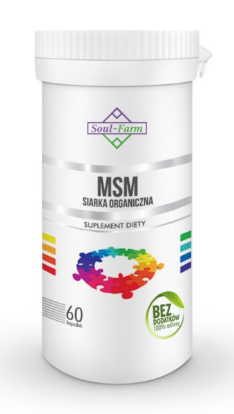 Premium MSM Siarka Organiczna 500mg stawy kości