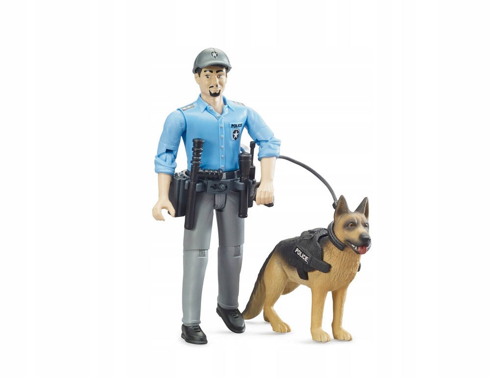 BRUDER Figurka policjanta z psem 62150