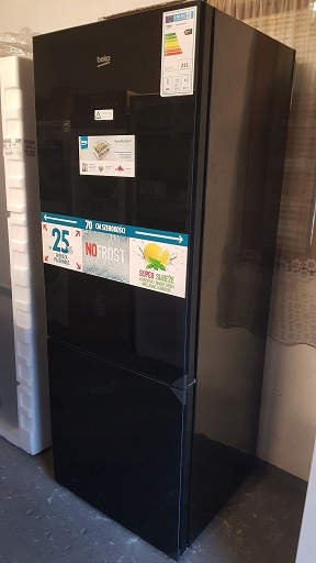 LODÓWKA Beko CNE520EE0ZGB CZARNE SZKŁO NO FROST