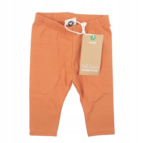 ceglane legginsy BY GREEN COTTON organic cotton 62