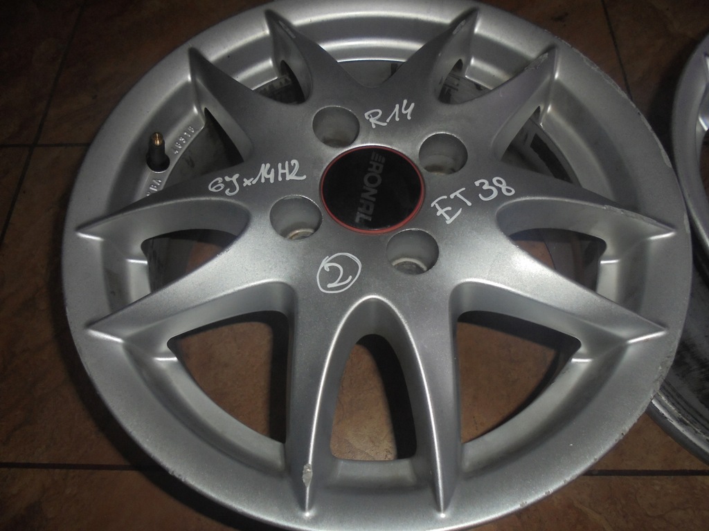 Купить ЛЕГКОСПЛАВНЫЙ ДИСК RONAL 6Jx14H2 ET38 R14 KBA46318 КОМПЛЕКТ ...