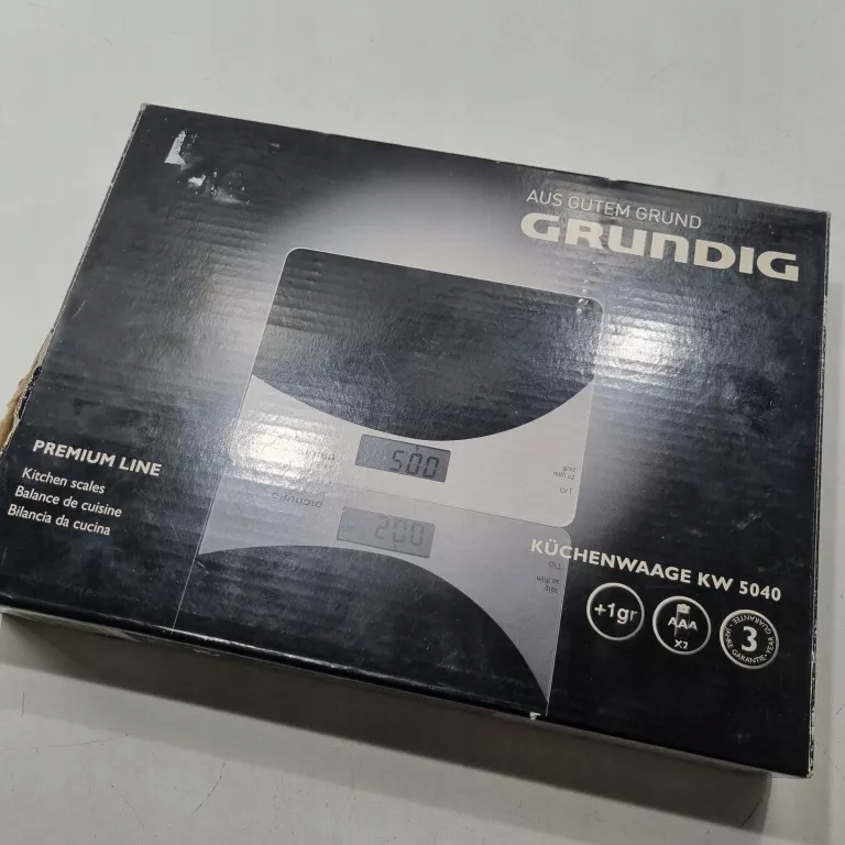 WAGA KUCHENNA GRUNDIG KW 5040 CZARNY 5 KG