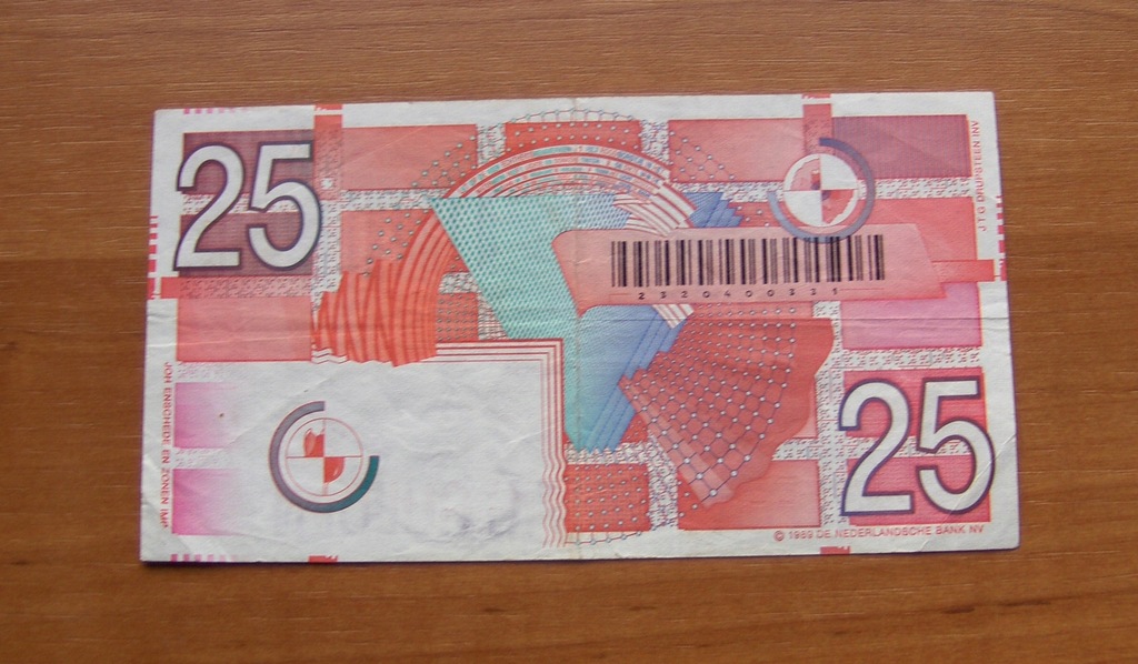 Banknot 25 Guldenów Holandia