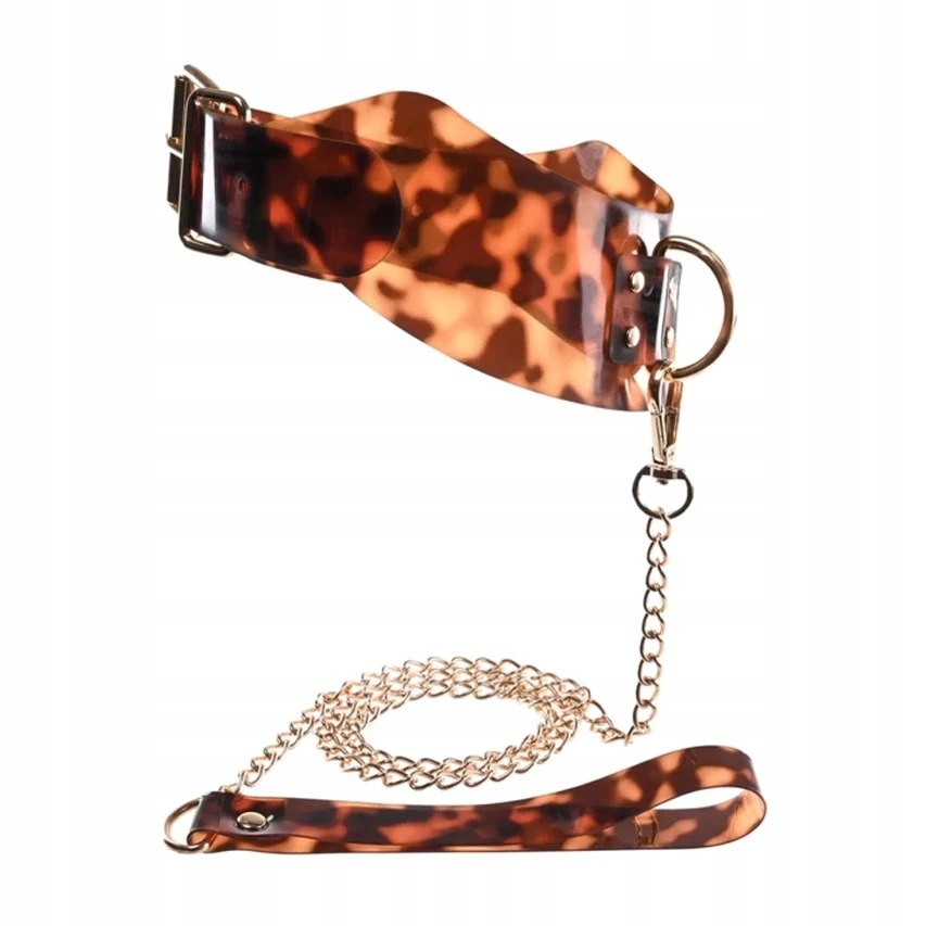 SPORTSHEETS - BURSZTYNOWA OBROŻA I SMYCZ